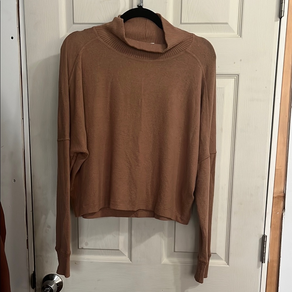 Michael Stars Tan Cowl Neck Sweater Soft Knit